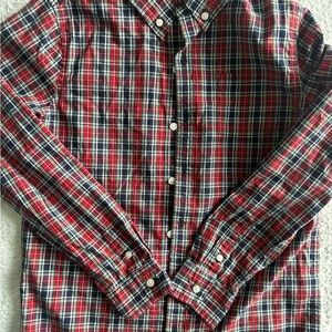 Janie and Jack Red and Blue Plaid Men's Shirt